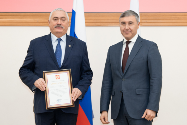 Minister of Science and Higher Education Valery Falkov presented Gubkin University faculty members with the gratitude of the President of the Russian Federation Minister of Science and Higher Education Valery Falkov presented Gubkin University faculty members with the gratitude of the President of the Russian Federation