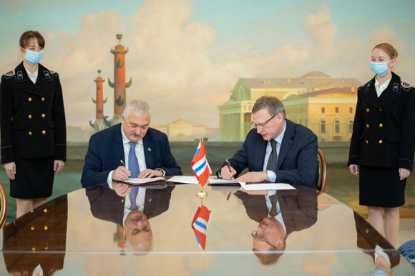 Gubkin University and the Government of the Omsk Region signed a cooperation agreement Gubkin University and the Government of the Omsk Region signed a cooperation agreement