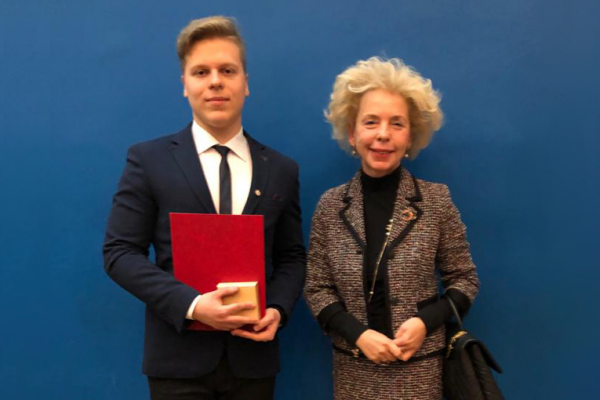 Gubkin University student received the award of the Russian Academy of Sciences Gubkin University student received the award of the Russian Academy of Sciences
